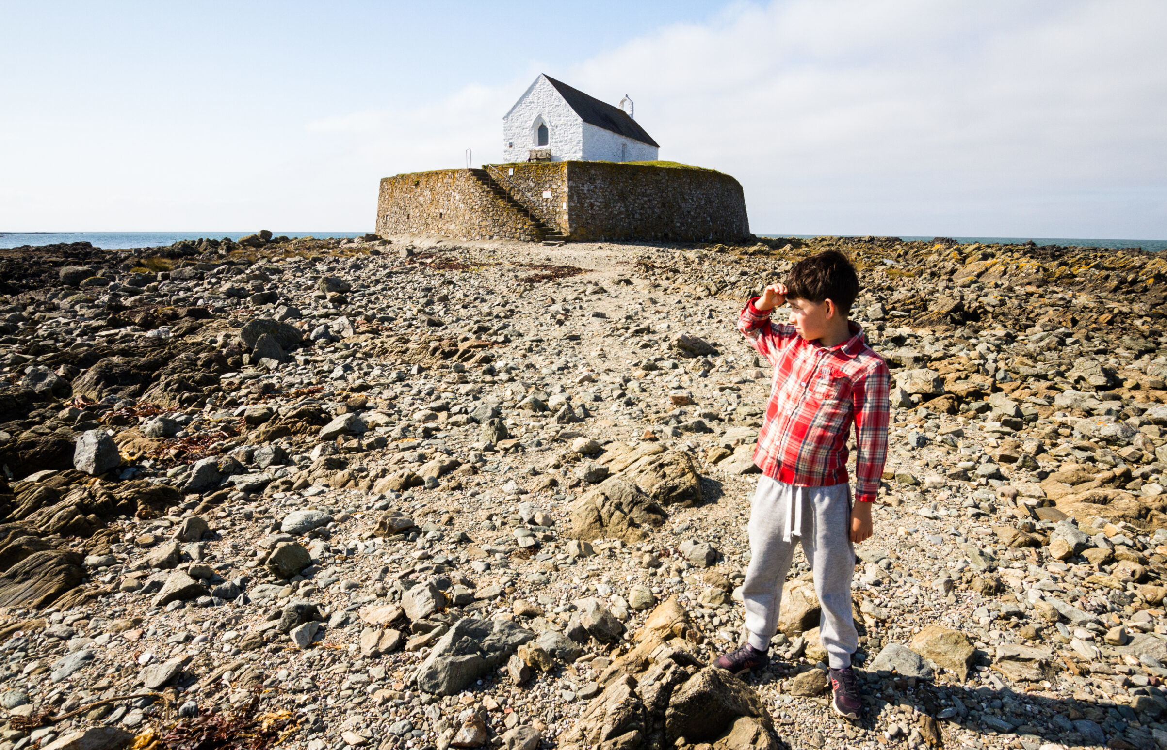 Small boy on the beach