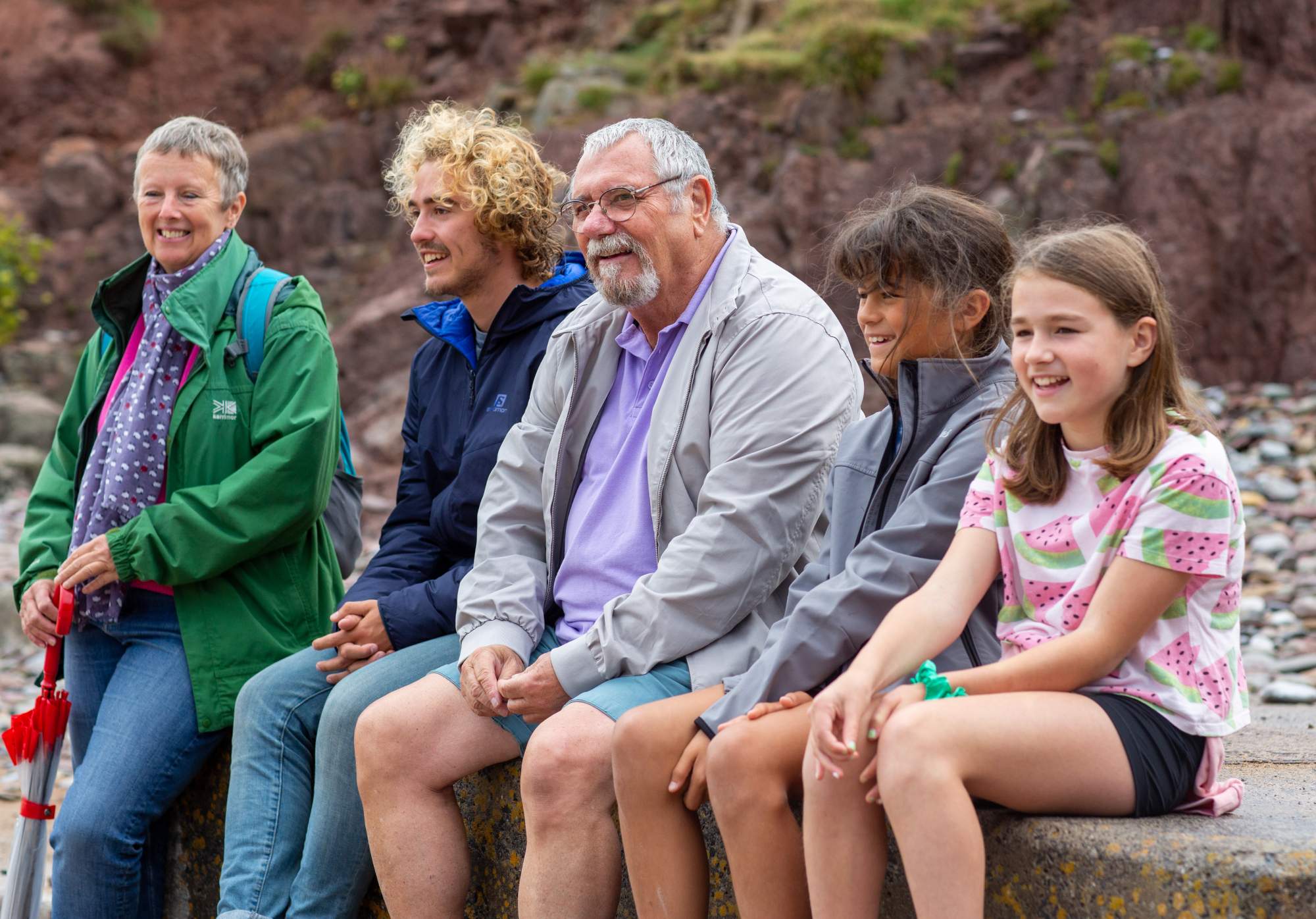 A family sitting together