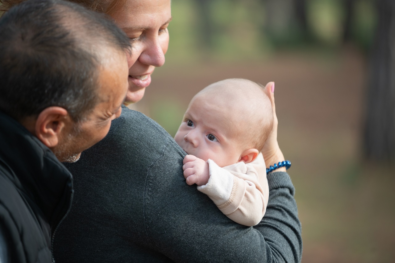 mother and newborn baby